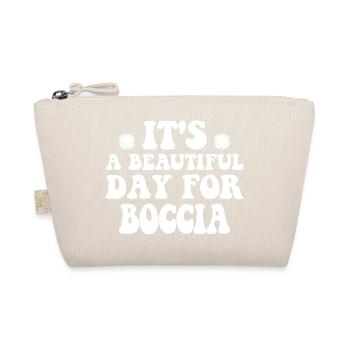 Boccia player Clothing with bocce balls Boccia - Organic Pouch - nature - Front