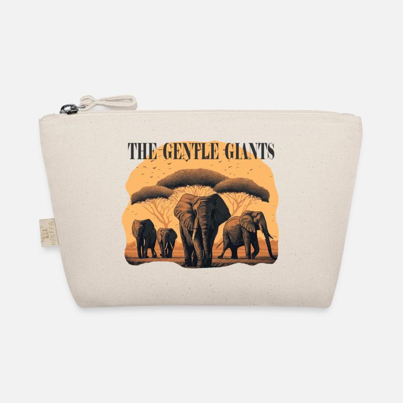 Elephant Herd Gentle Giants Gift Organic Pouch