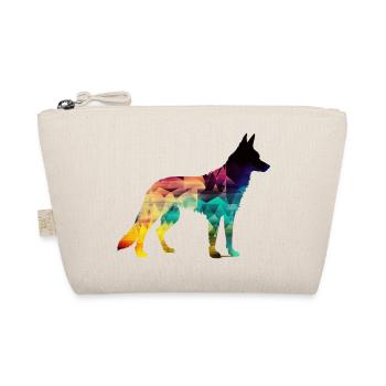 Beautiful dog - colorful dog - Organic Pouch - nature - Front