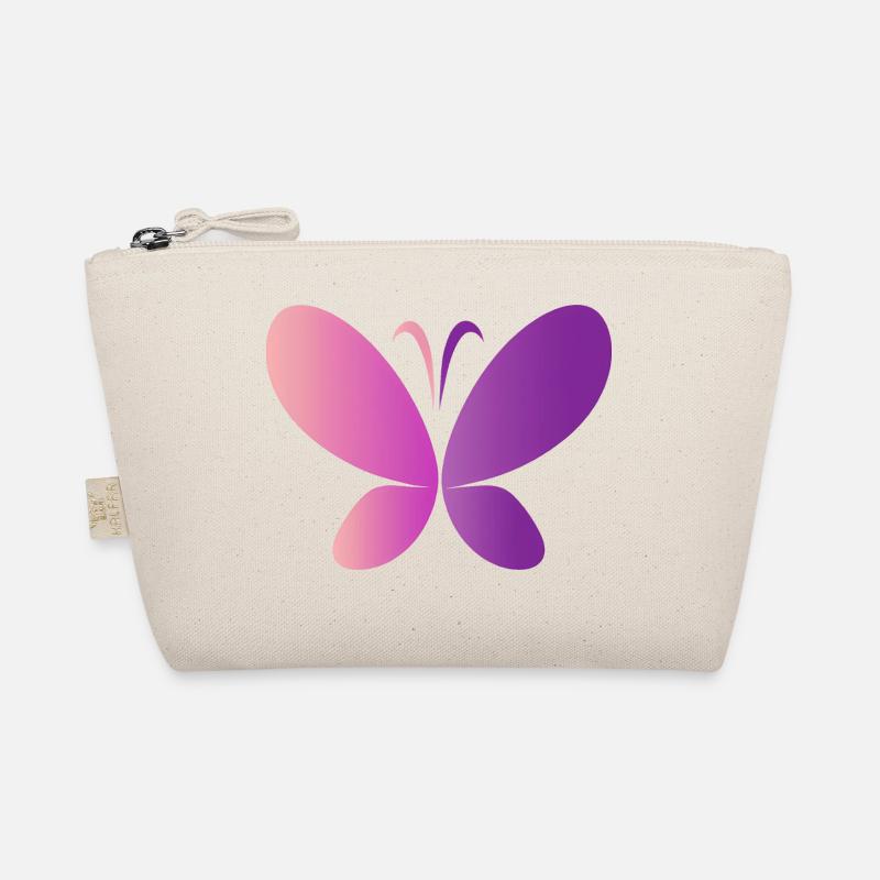 Pink Butterfly Organic Pouch