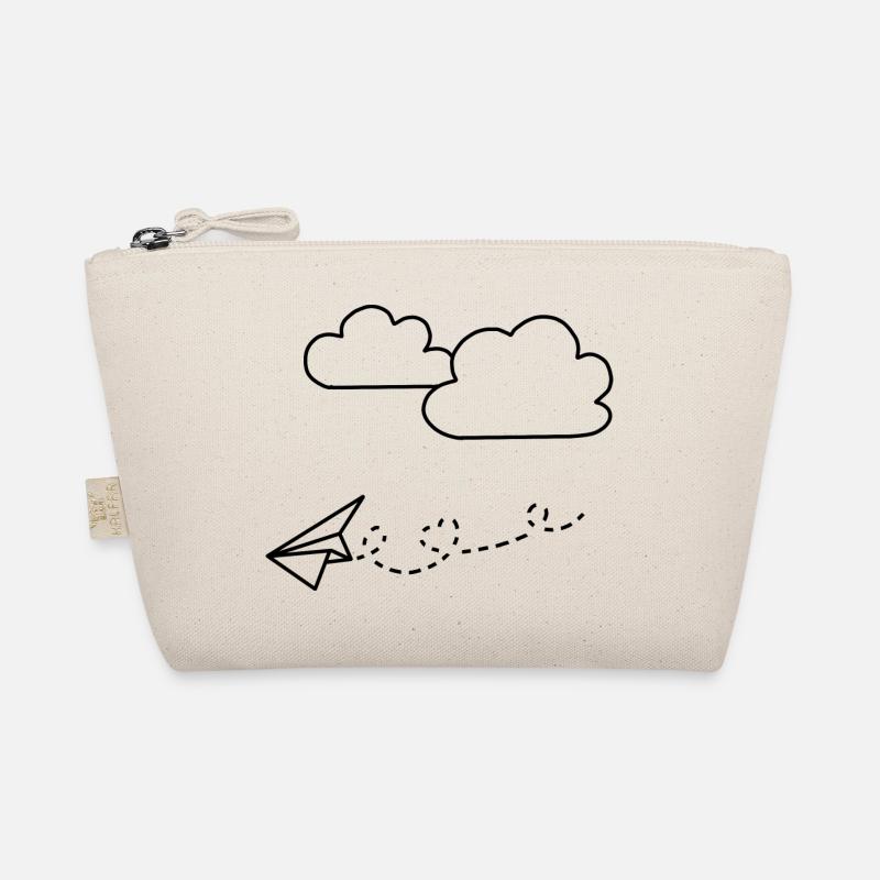 Paper airplane - Organic Pouch - nature