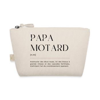Papa Motard Drôle - Cadeau Fête des Pères - Trousse biologique - nature - Devant