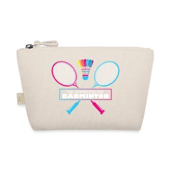 Badminton Quote Cool Retro Hobby Badminton Sports - Trousse biologique - nature - Devant