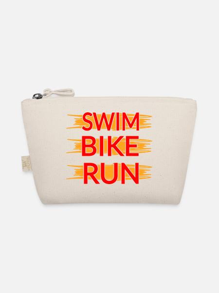 Triathlon Swim Bike Run - Bio-Täschchen - Natur - Vorne