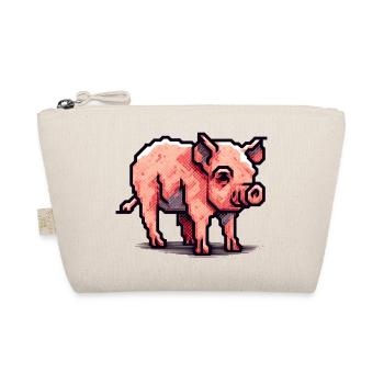 Minimaliste beau petit cochon - Trousse biologique - nature - Devant
