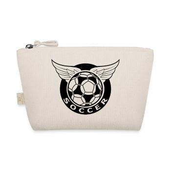 Fußball Soccer - Bio-Täschchen - Natur - Vorne
