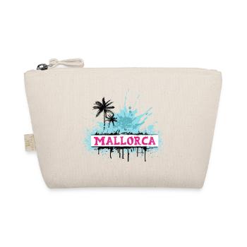 Majorca Spain Island Summer Palm Trees Beach Party - Organic Pouch - nature - Front
