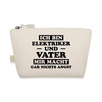 Elektriker Lustiger Spruch Elektriker Geschenk - Bio-Täschchen - Natur - Vorne