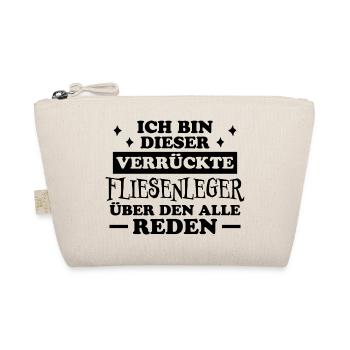 Fliesenleger Lustig Spruch Job Bodenleger Geschenk - Bio-Täschchen - Natur - Vorne