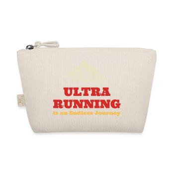 Ultra Running is an Endless Journe - Organic Pouch - nature - Front