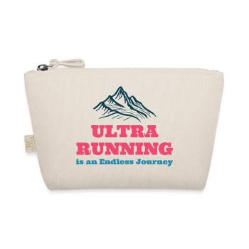 Ultra Running is an Endless Journey - Organic Pouch - nature - Front