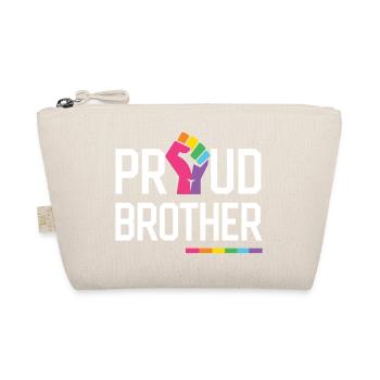 LGBT Pride Month - Proud Brother - Organic Pouch - nature - Front
