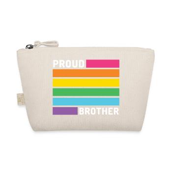Pride Month LGBT - Proud Brother - Organic Pouch - nature - Front