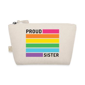 Pride Month LGBT - Proud Sister - Organic Pouch - nature - Front
