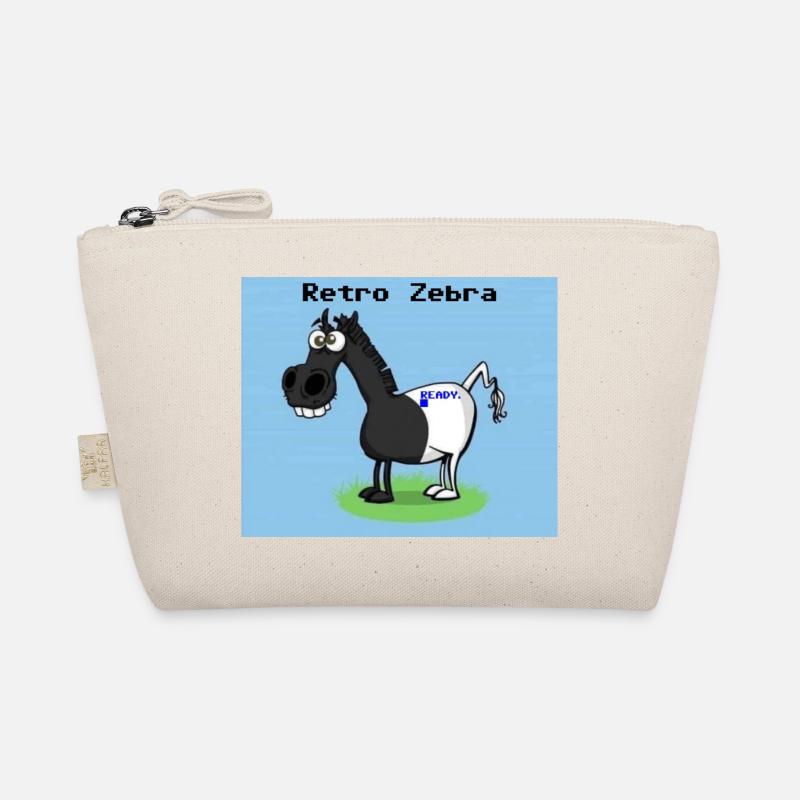 Retro Zebra Bio-Täschchen