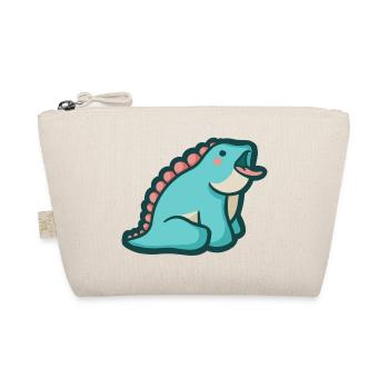 hugadino Mlem Dino, cute dinosaur - Organic Pouch - nature - Front