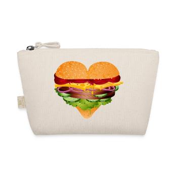 stuffed burger bun in heart shape variation - Organic Pouch - nature - Front