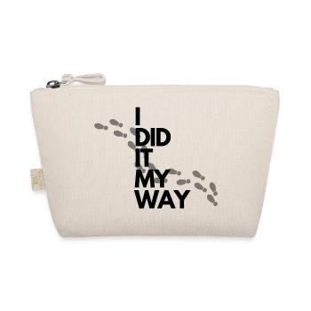 I did it my Way Footprints - Organic Pouch - nature - Front