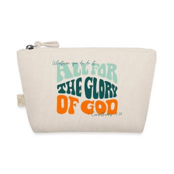 All for the glory of god - UNITED - Organic Pouch - nature - Front