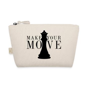 Chess make your move game strategy vintage - Organic Pouch - nature - Front