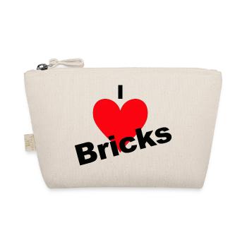 Herzliebe zu Bricks - Bio-Täschchen - Natur - Vorne