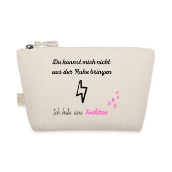 Lustige Design für Eltern mit Tochter - Bio-Täschchen - Natur - Vorne