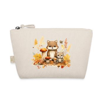 Autumn Forest Animal Lovers: Mushrooms & Leaves Child - Organic Pouch - nature - Front