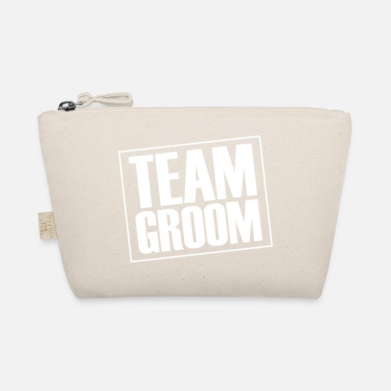 Team Groom Wedding Saying Organic Pouch