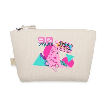 retro, 90's,90s,vibes, neon, cassette - Organic Pouch - nature - Front