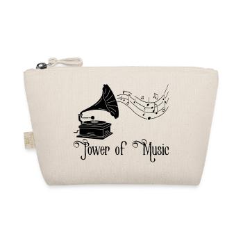 Vintage music (black) - Organic Pouch - nature - Front