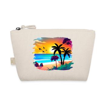 Aquarelle de plage de coucher de soleil d’été - Trousse biologique - nature - Devant