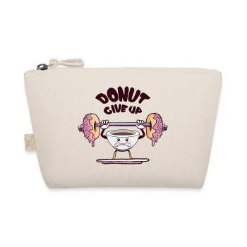 Lustige Kaffeetasse Gewichtheben Donut Hanteln - Bio-Täschchen - Natur - Vorne