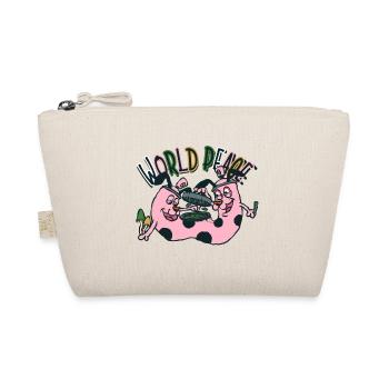 420 World Peace Grinding Dog Twins - Bio-Täschchen - Natur - Vorne