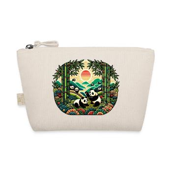 pandas inspiré d'art traditionnel chinois - Trousse biologique - nature - Devant