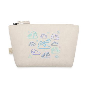 Neon Spiral Clouds - Organic Pouch - nature - Front