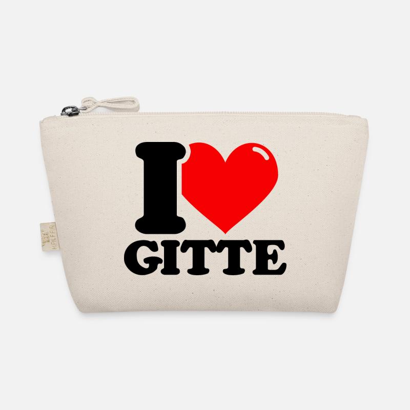 I love gitte First name Organic Pouch
