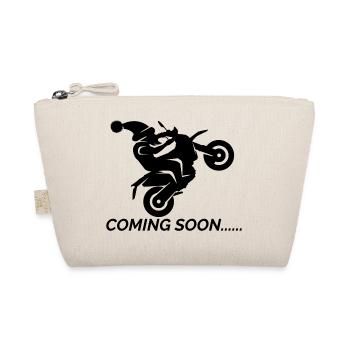 coming soon santa claus Weihnachtsmann Wheelie - Bio-Täschchen - Natur - Vorne