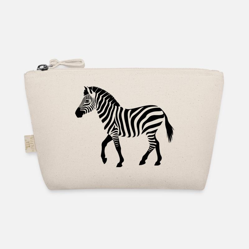 zebra silhouette Bio-Täschchen