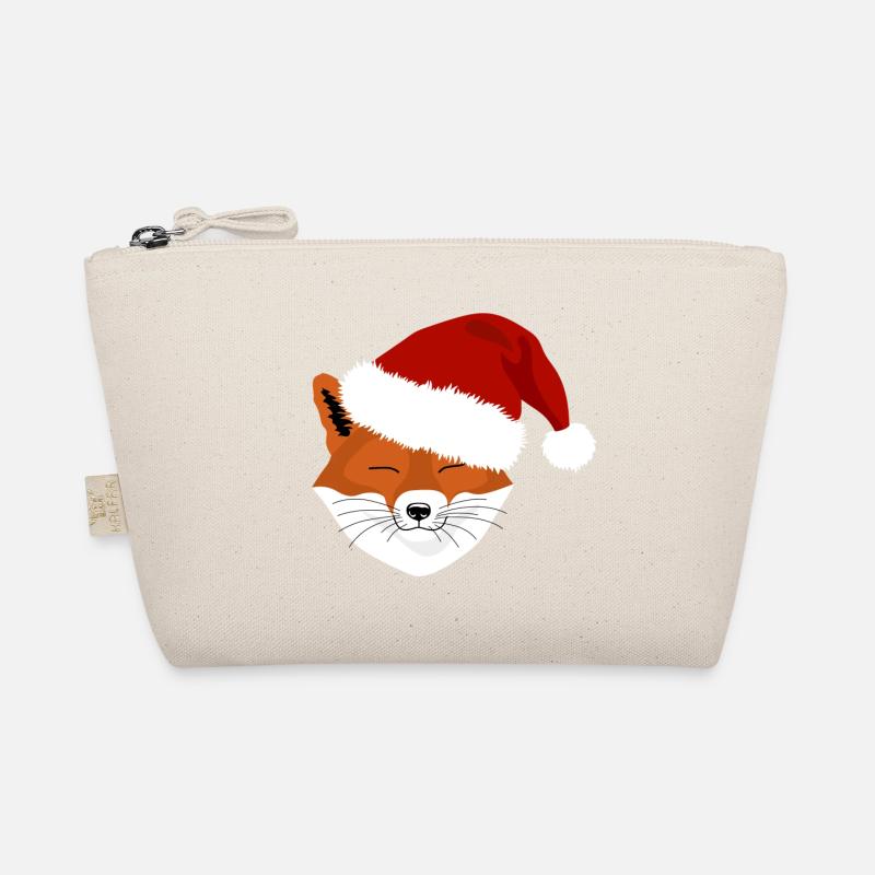 Christmas Fox Bio-Täschchen