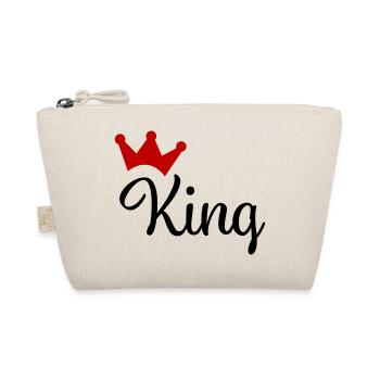 King mit Krone - Bio-Täschchen - Natur - Vorne
