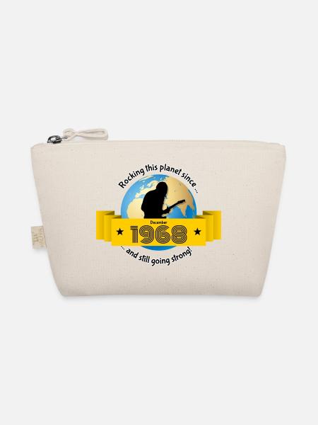 55th Birthday Rocking this planet since 12/1968 - Organic Pouch - nature - Front