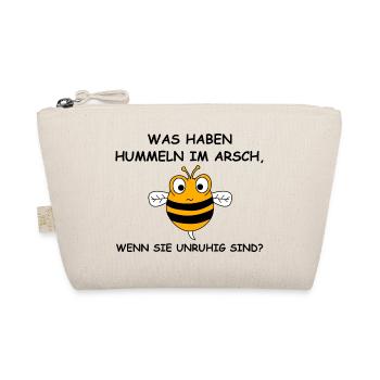 Hummeln im Hintern | lustige Sprüche, Sarkasmus - Bio-Täschchen - Natur - Vorne