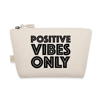 Only positive vibes | Positive Vibes Tee - Organic Pouch - nature - Front