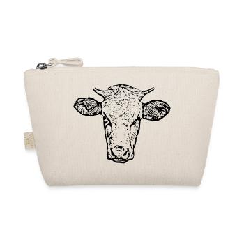 Personalized Cow T-Shirt Gift for Farmers - Organic Pouch - nature - Front