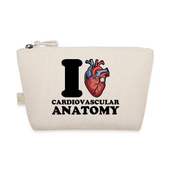 I love cardiovascular anatomy - Organic Pouch - nature - Front