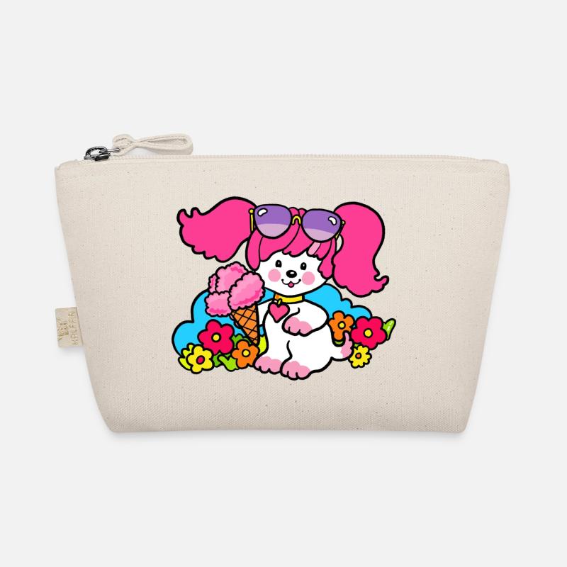 Rosa Poochie Hund Bio-Täschchen