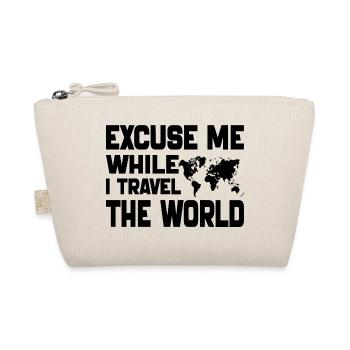 Excuse Me While I Travel The World-Camping 2024 - Organic Pouch - nature - Front