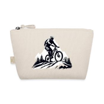mountainbiker, Mountainbike, Bergsport, Outdoor - Bio-Täschchen - Natur - Vorne