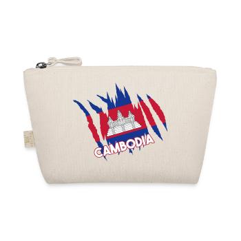 Temple du Cambodge Khmer Vintage drapeau je cadeau - Trousse biologique - nature - Devant