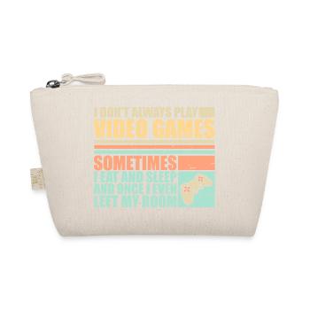 Je ne joue pas toujours aux jeux vidéo parfois je mange - Trousse biologique - nature - Devant